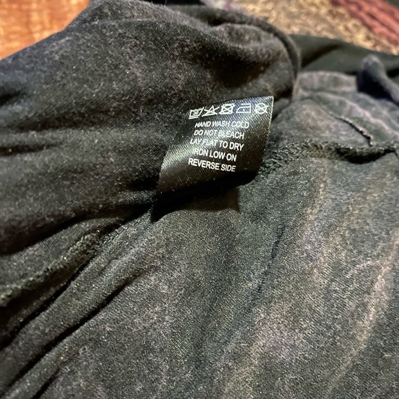 SOURPUSS Mineral Snow Washed Black Skater Dress cottage-core SMALL / MEDIUM EUC - Picture 7 of 13